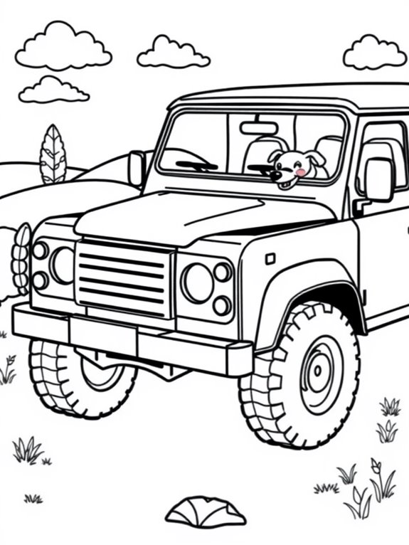 adorable defender coloring page