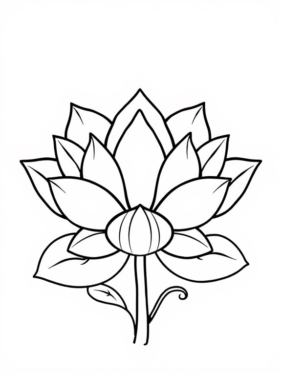 adorable lotus flower design