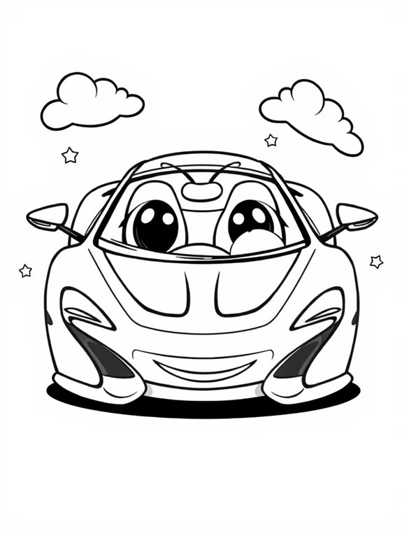 adorable mclaren coloring page