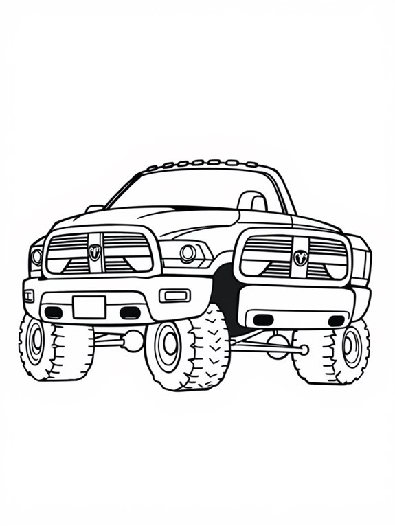 adorable ram 1500 illustration