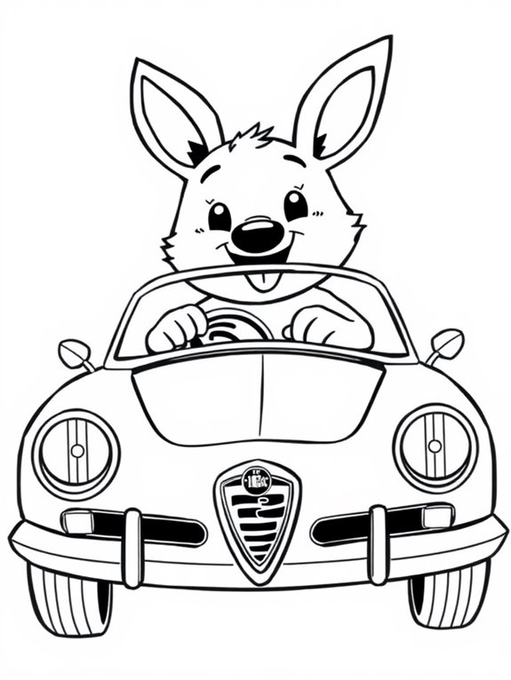 alfa romeo animal coloring page