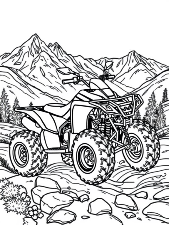 atv mountain adventure scene