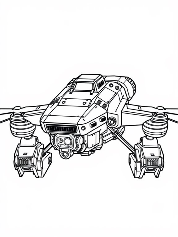 basic armored drone illustration