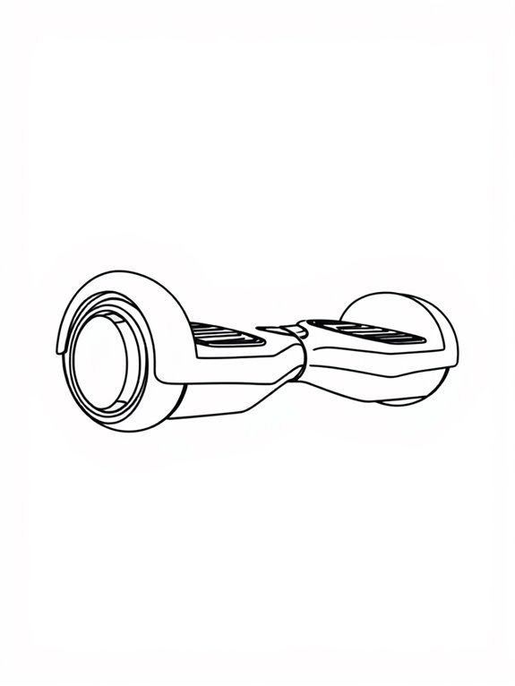 beginner hoverboard coloring activity