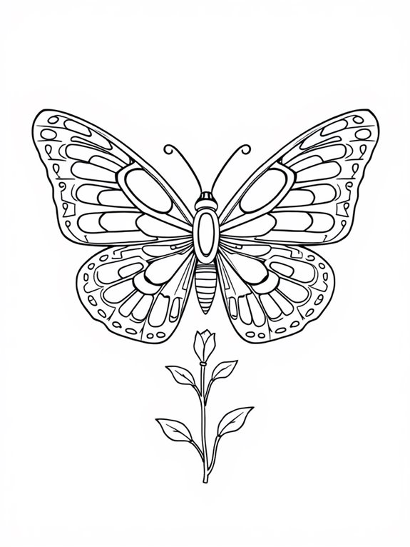 bentley butterfly coloring page