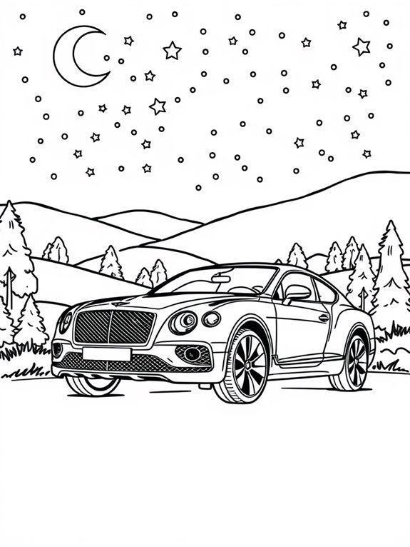 bentley starry night art