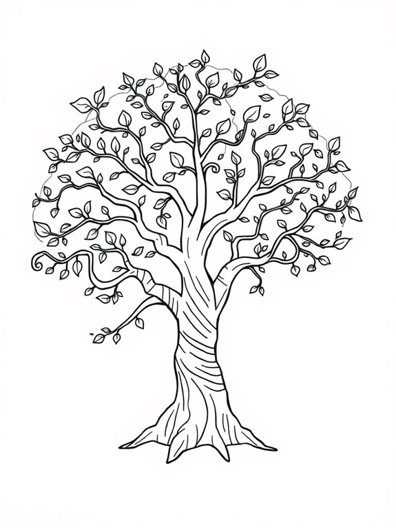 bentley tree coloring activity