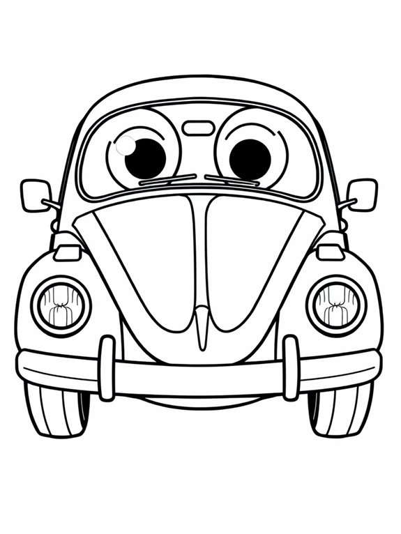 big eyed volkswagen beetle