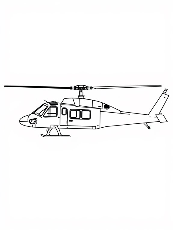 black hawk helicopter coloring