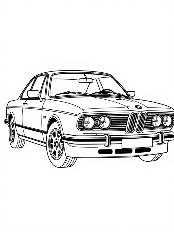 bmw classic car coloring