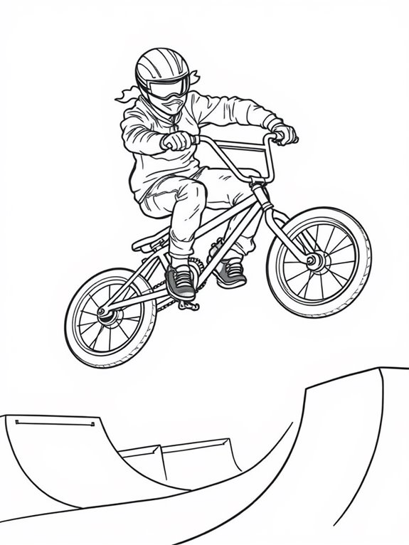 bmx rider performing tricks