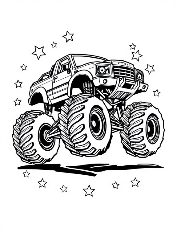 bold monster truck stars