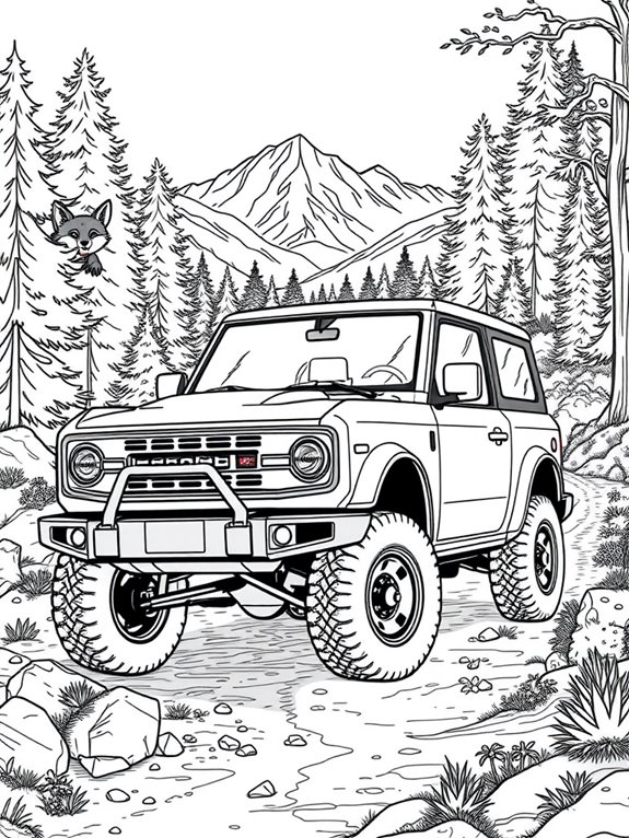 bronco in nature adventure