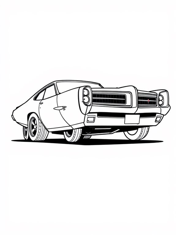 cartoon pontiac gto art