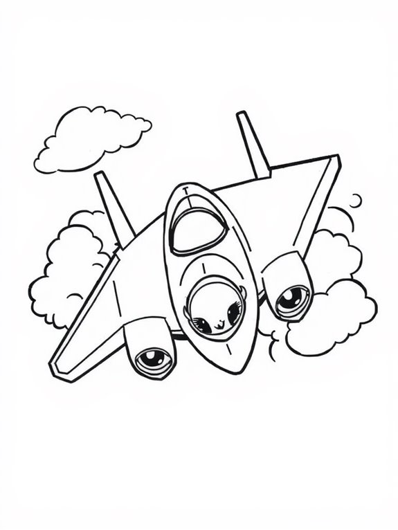 cartoon stealth bomber art