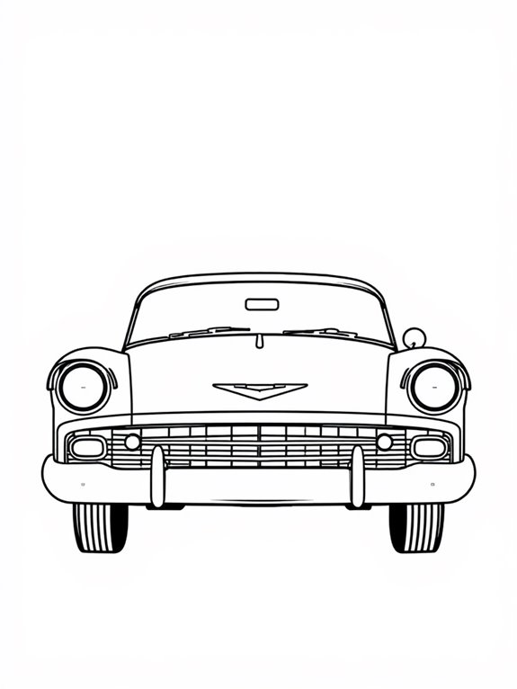 chevrolet bel air coloring page