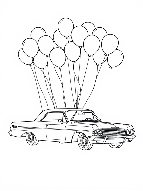 chevrolet impala balloon art