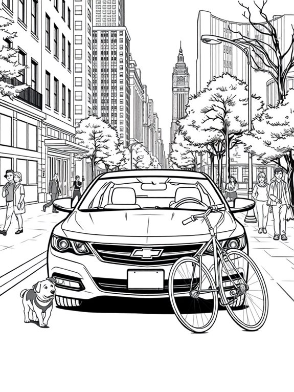 chevrolet impala city coloring