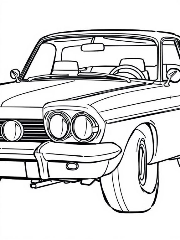 chevrolet impala coloring page