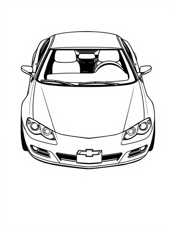 chevrolet impala coloring page