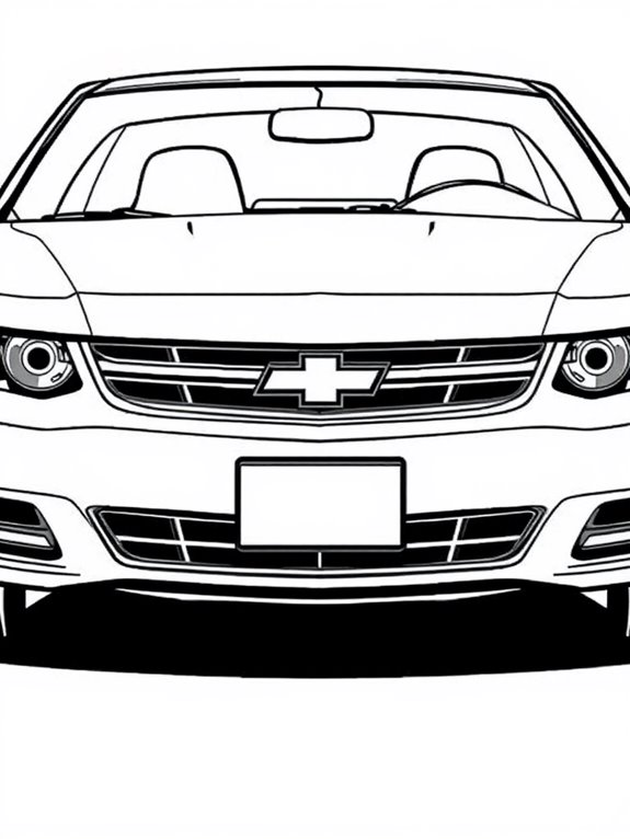 chevrolet impala coloring page