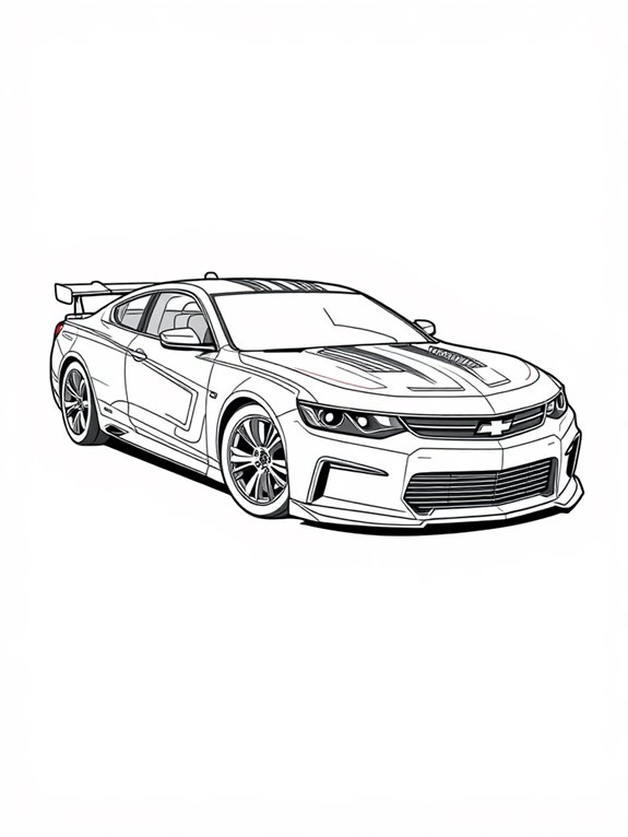 chevrolet impala coloring page