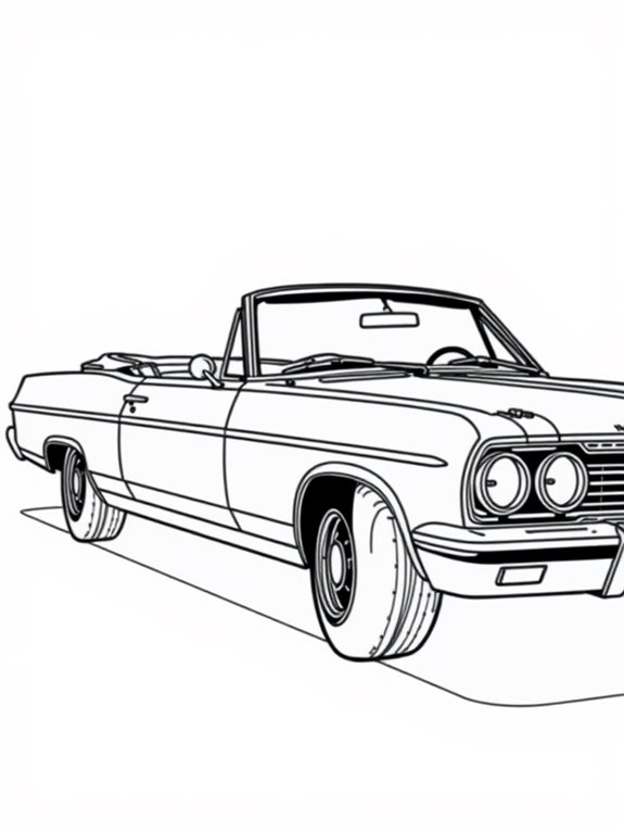 chevrolet impala coloring page