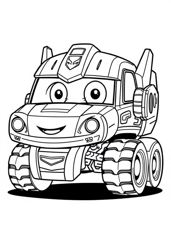 chibi transformers car art