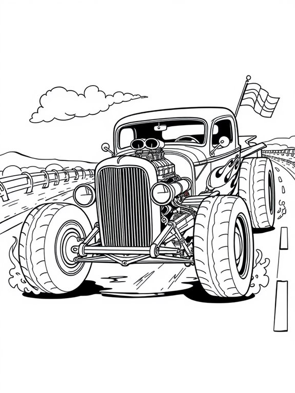 classic car coloring fun