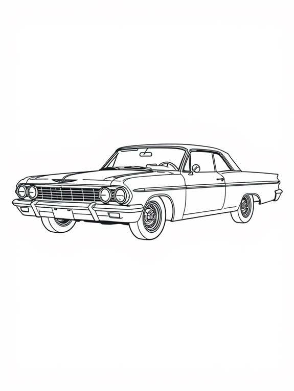 classic chevrolet impala coloring