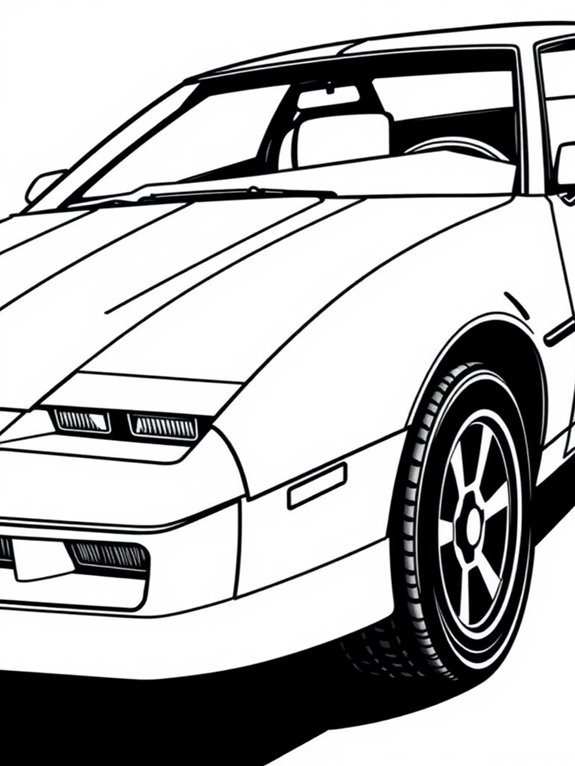 classic knight rider outline