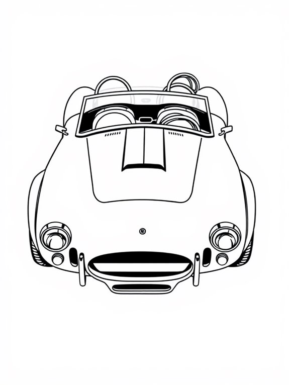 cobra car coloring page