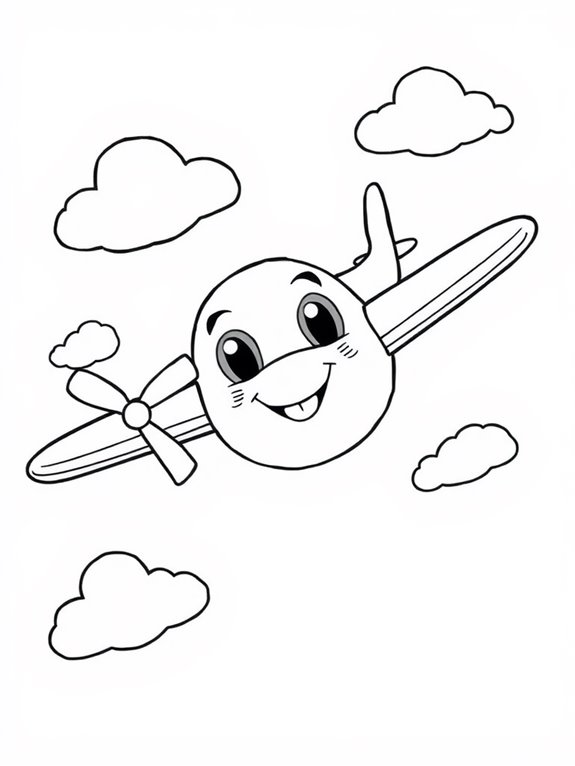 coloring page of glider