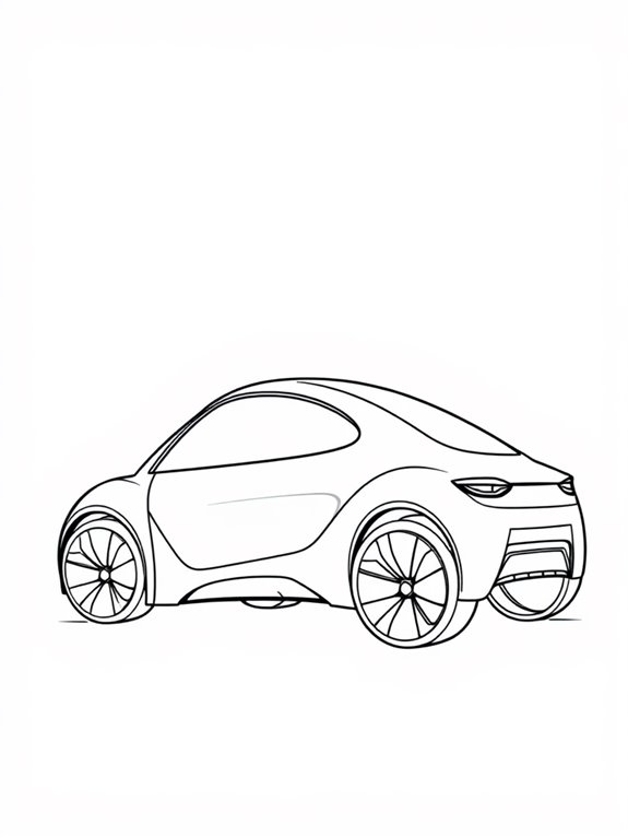 concept car coloring page