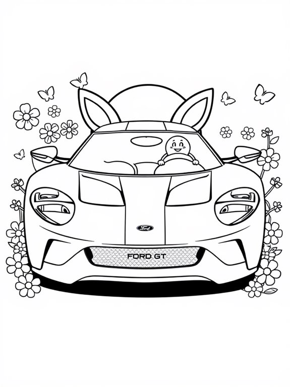 cute animal themed ford gt