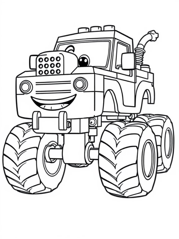 cute lego monster truck