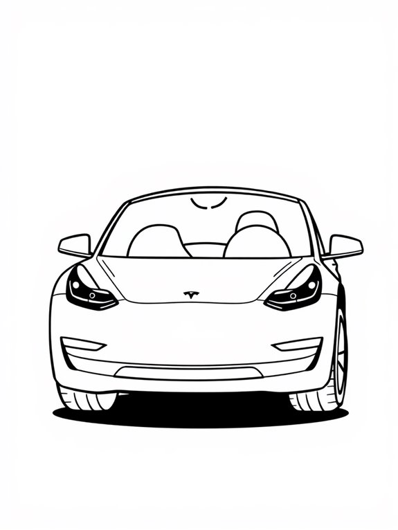 cute tesla model 3