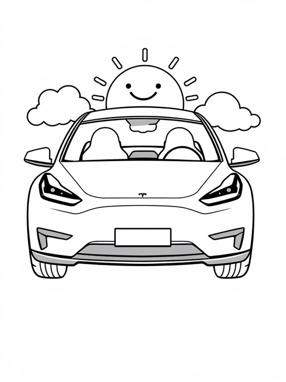 cute tesla model y