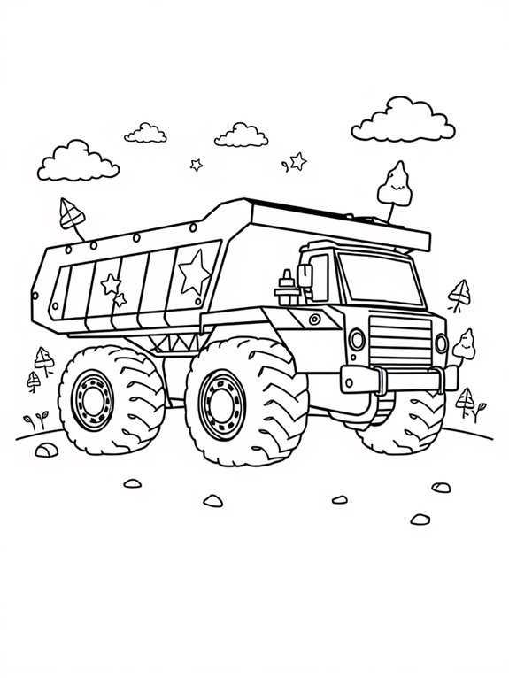 decorative dump truck design