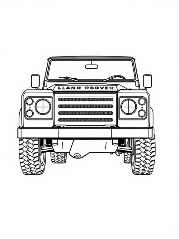 defender line art coloring page