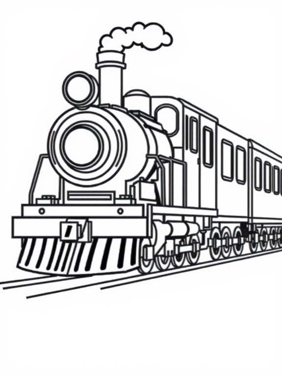 diesel train coloring page