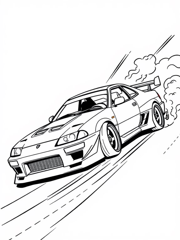 dynamic drift car art