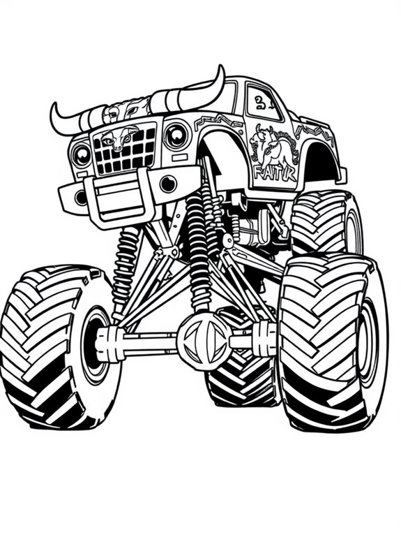 el toro loco coloring page