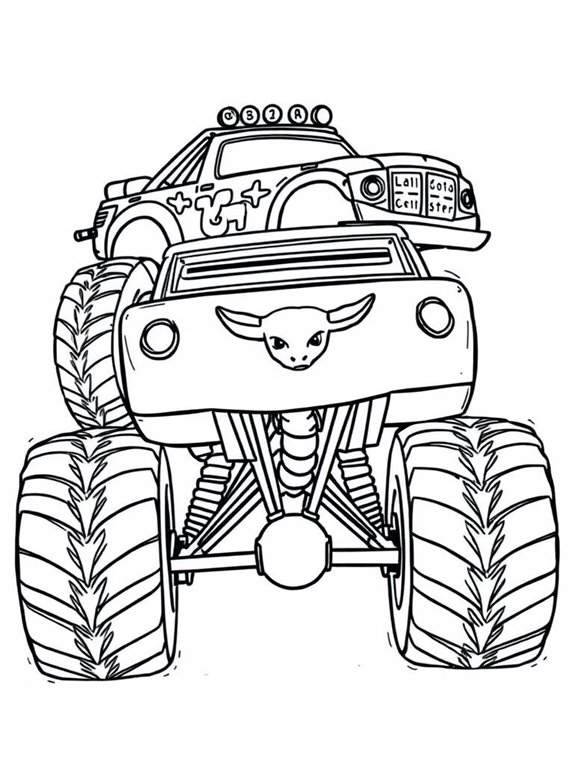 el toro loco coloring page