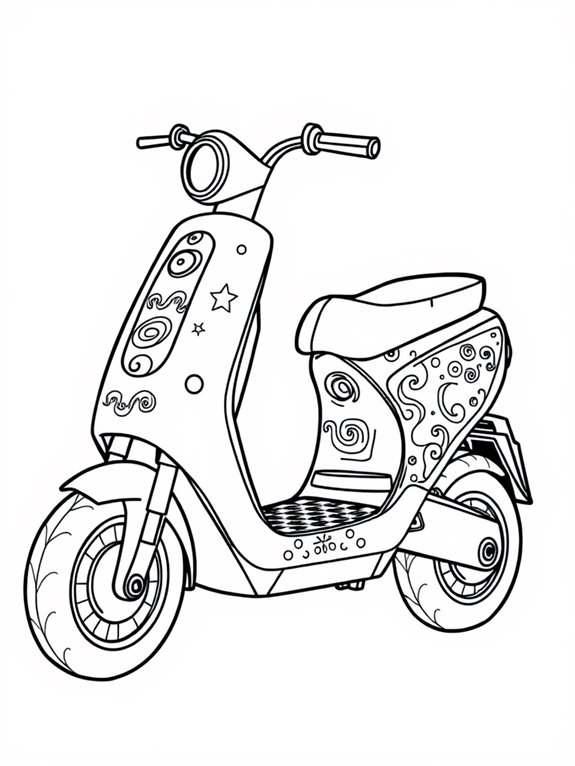 electric scooter fun designs