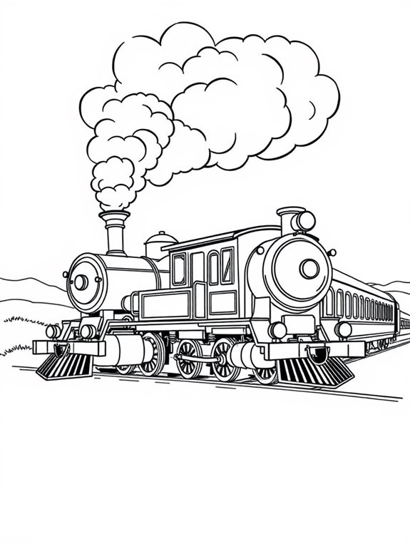 express train coloring page