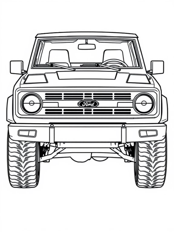 ford bronco coloring page