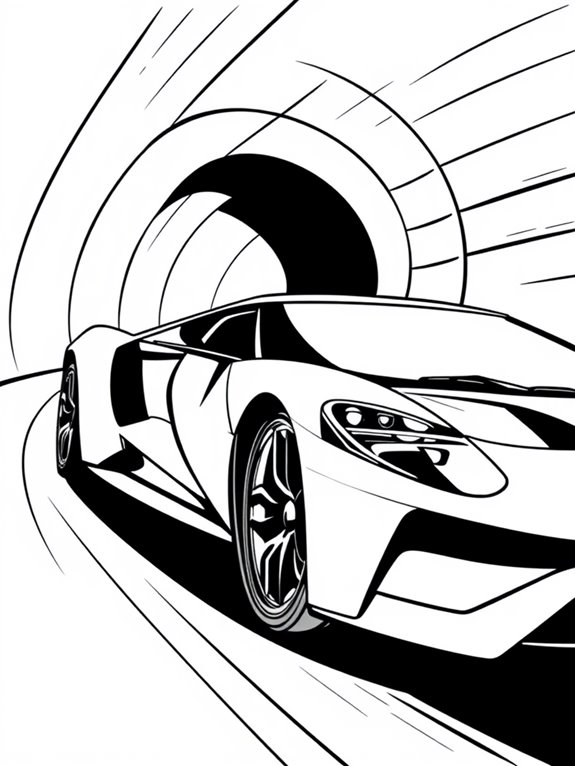 ford gt tunnel scene