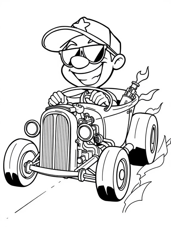 fun character in rat rod