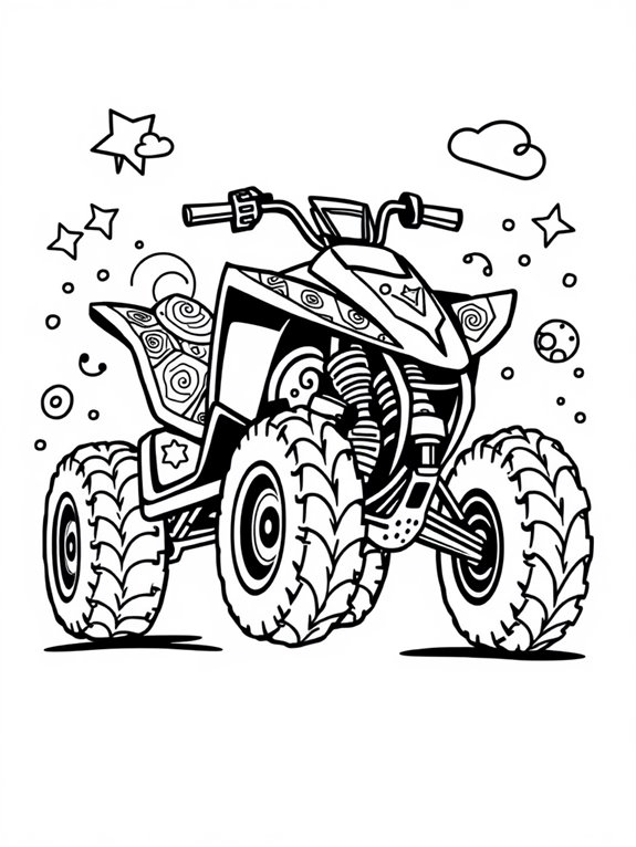 fun patterned atv design